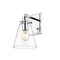 Z-Lite Harper 1 Light Wall Sconce, Chrome & Clear 483-1S-CH - alternate 4